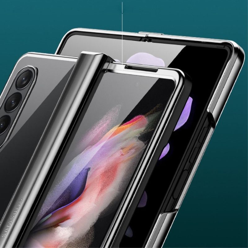 Kryty Na Mobil Na Samsung Galaxy Z Fold 4 Průhledné Kovové Panty