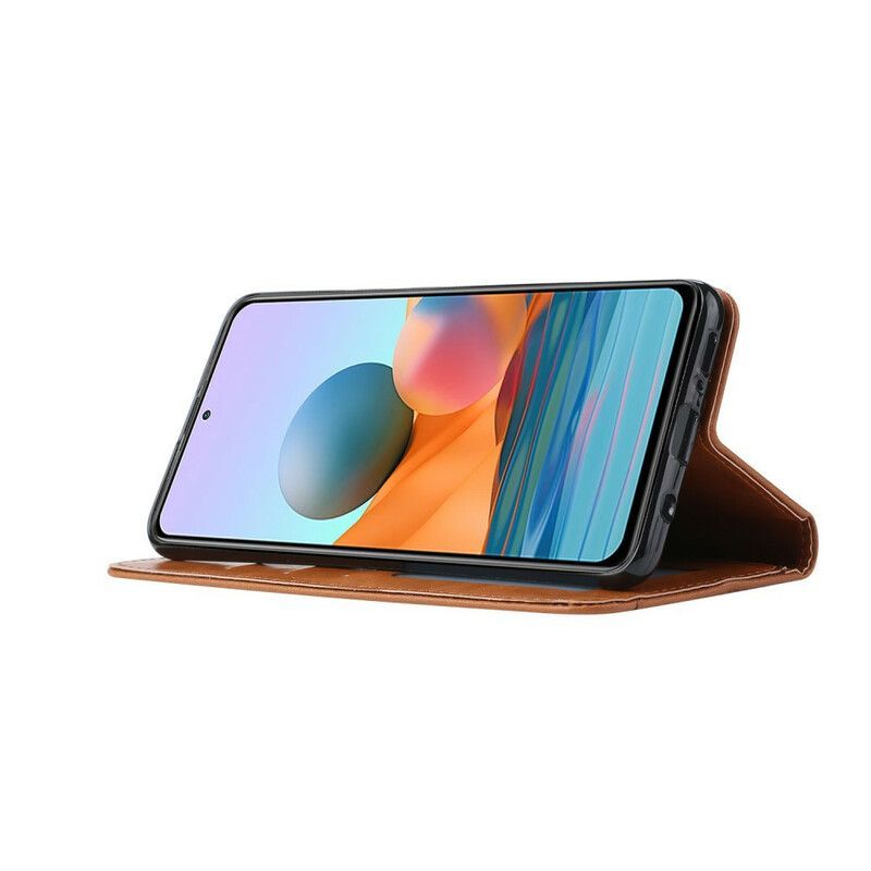 Kryty Na Mobil Na Xiaomi Redmi Note 10 / 10S Flipové Pouzdro Držák Na Karty Z Umělé Kůže