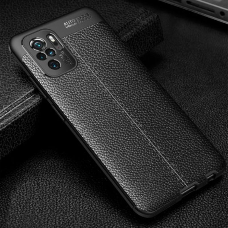 Kryty Na Mobil Na Xiaomi Redmi Note 10 / 10S Leather Effect Litchi Double Line