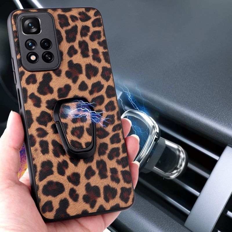 Kryty Na Mobil Na Xiaomi Redmi Note 11 Pro Plus 5G Prsten Ve Stylu Leoparda