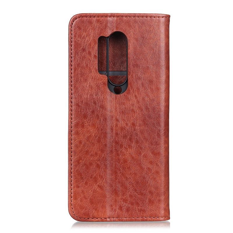 Kožené Pouzdro Folio Na Oneplus 8 Pro Jednoduchý Kožený Styl