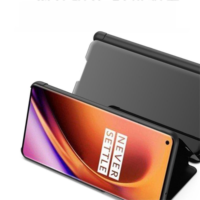 Kožené Pouzdro Folio Na Oneplus 8 Zrcadlo