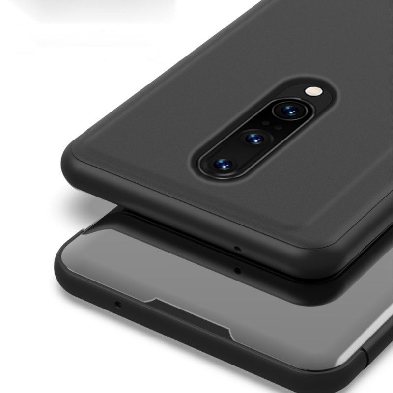 Kožené Pouzdro Folio Na Oneplus 8 Zrcadlo