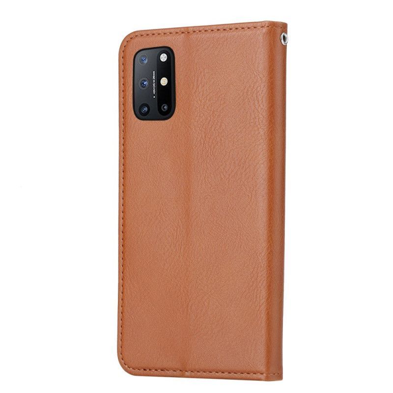 Kožené Pouzdro Folio Na Oneplus 8t Držák Na Karty Z Umělé Kůže