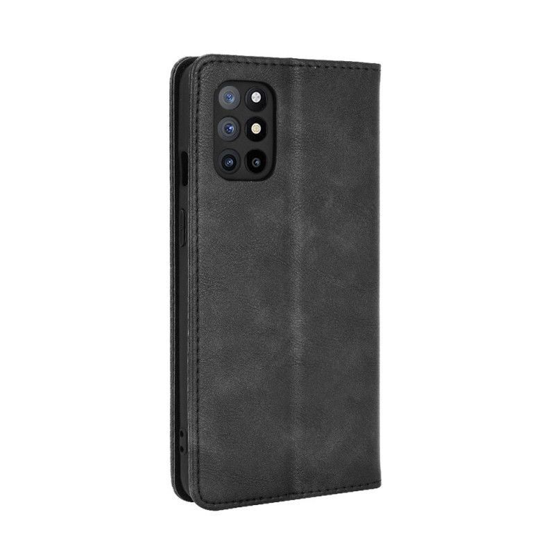 Kožené Pouzdro Folio Na Oneplus 8t Stylizovaný Vintage Kožený Efekt