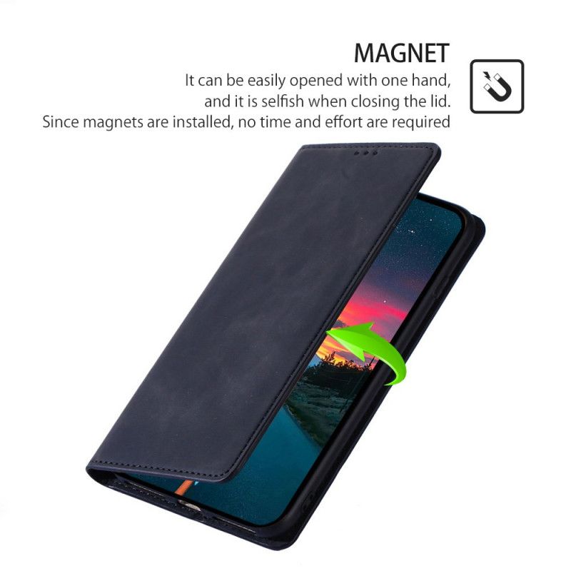 Kožené Pouzdro Folio Oneplus 12 5g Semišový Styl