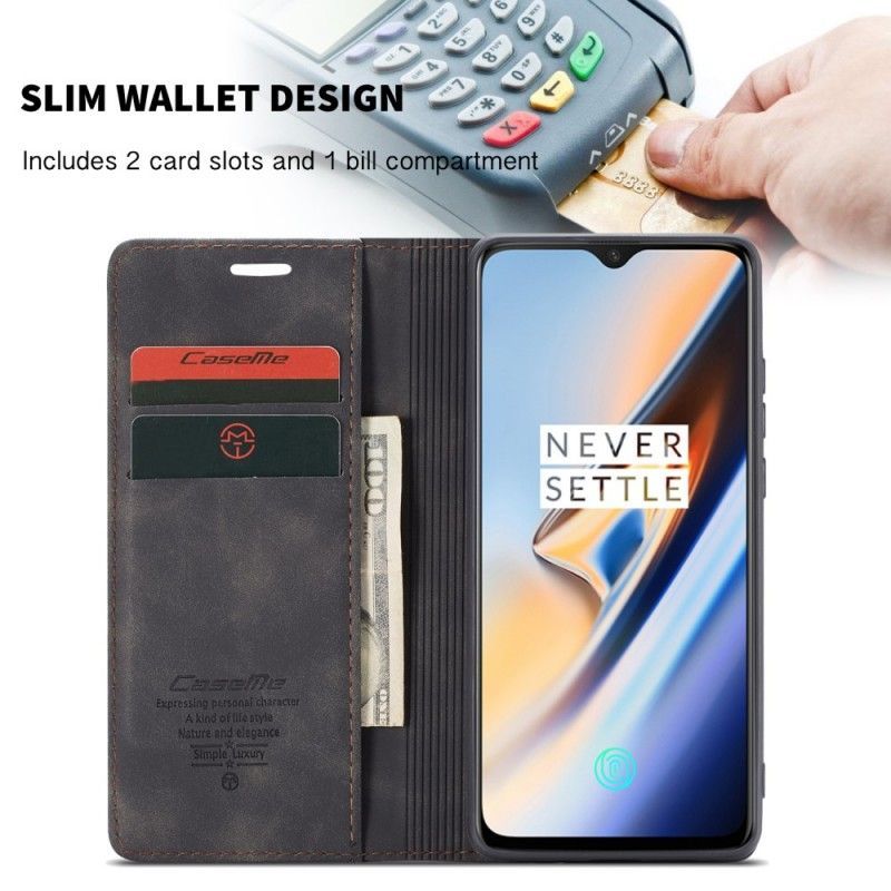 Kožené Pouzdro Folio Oneplus 7 Skříňka Z Umělé Kůže