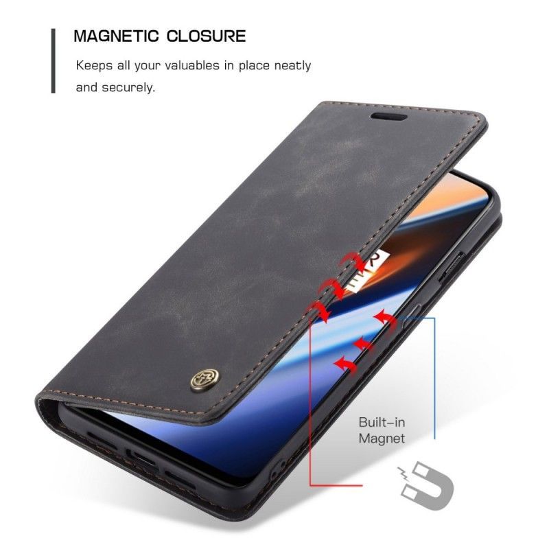 Kožené Pouzdro Folio Oneplus 7 Skříňka Z Umělé Kůže