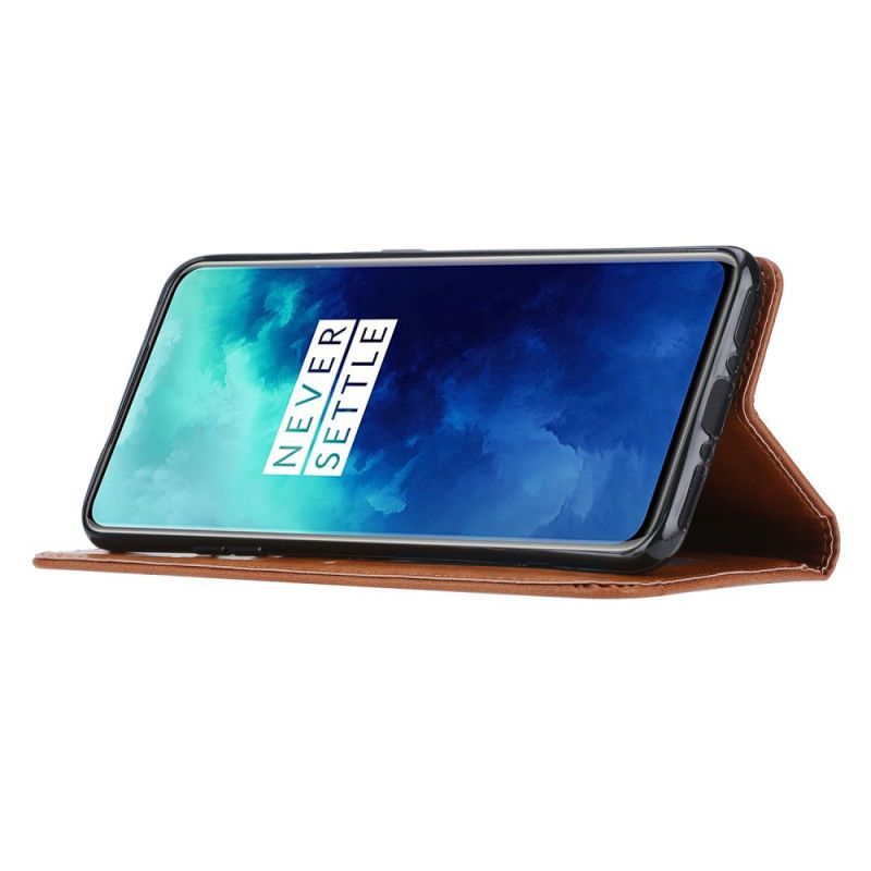 Kožené Pouzdro Folio Oneplus 7t Pro Držák Na Karty Z Umělé Kůže