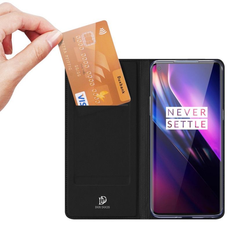 Kožené Pouzdro Folio Oneplus 8 Kůže Pro Dux Ducis