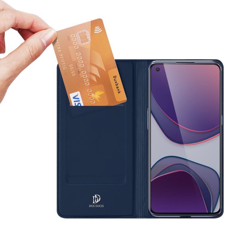 Kožené Pouzdro Folio Oneplus 8t Kůže Pro Dux Ducis