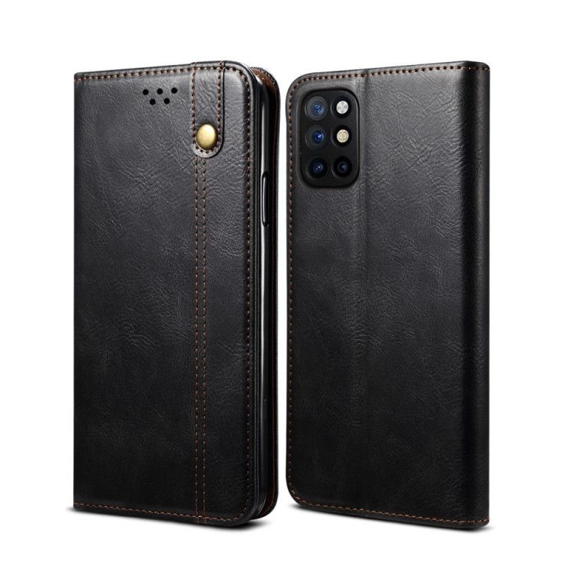 Kožené Pouzdro Folio Oneplus 8t Voskovaná Imitace Kůže