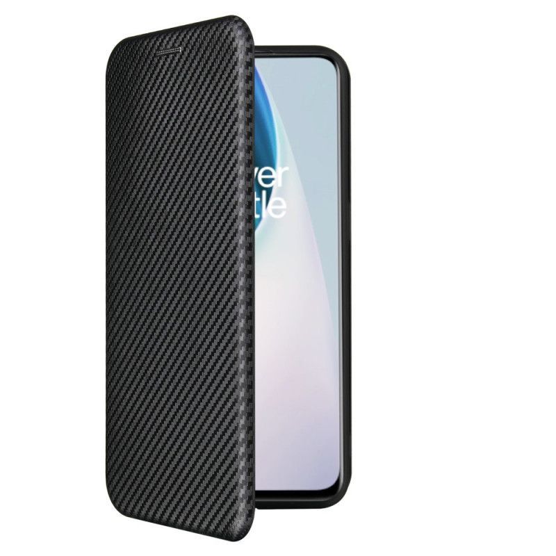 Kožené Pouzdro Folio Oneplus Nord N10 Uhlíkové Vlákno