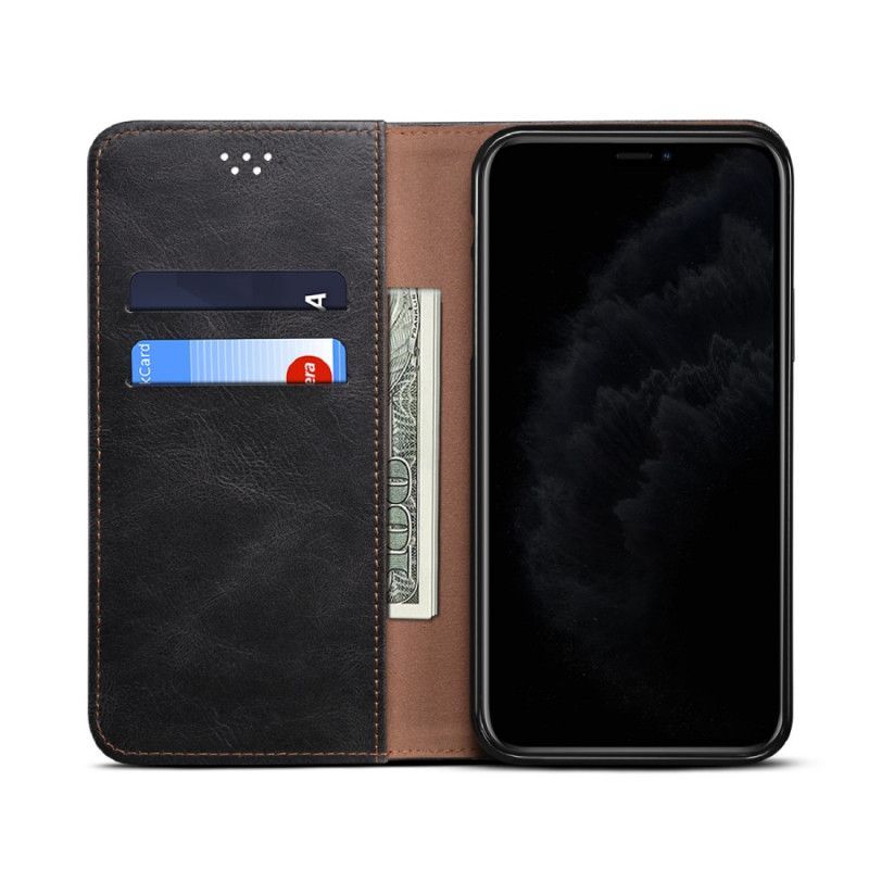 Kožené Pouzdro Folio Oneplus Nord N10 Voskovaná Imitace Kůže