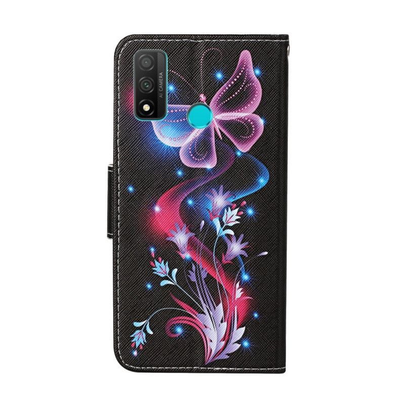 Kožené Pouzdro Oneplus 8t Motýlci A Popruh