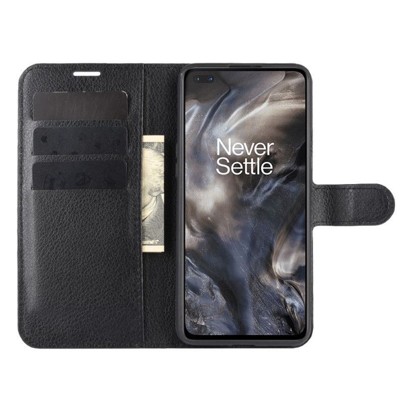 Kožené Pouzdro Oneplus Nord Klasický Efekt Liči