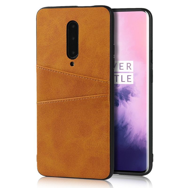 Kryt Na Oneplus 7 Pro Kožená Textura Pouzdra Na Dvojité Karty