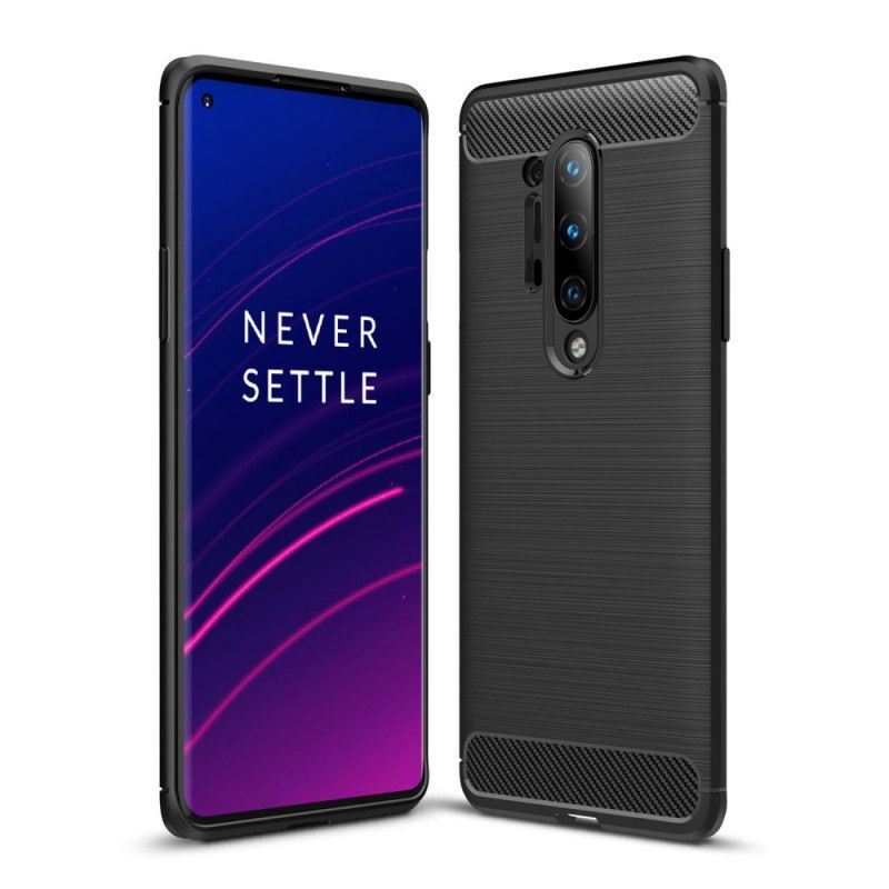 Kryt Na Oneplus 8 Pro Kartáčované Uhlíkové Vlákno