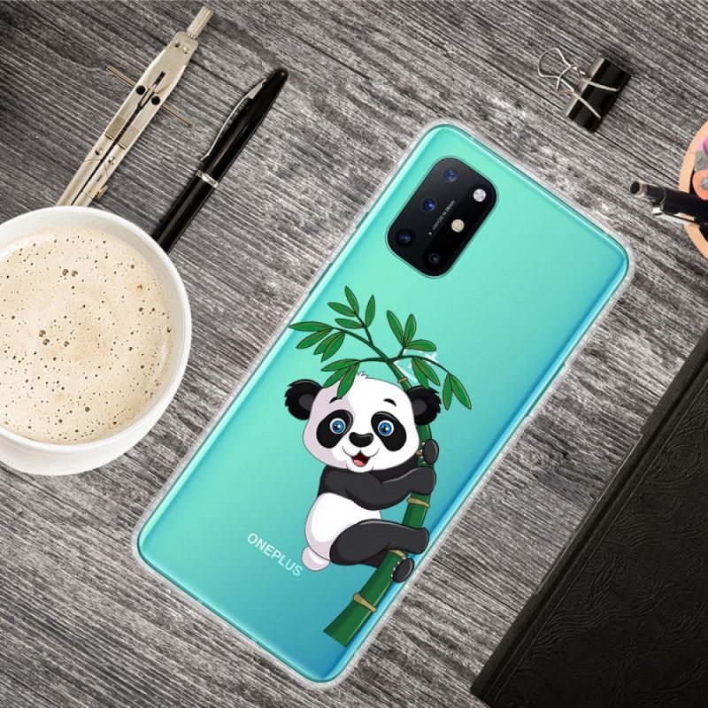 Kryt Na Oneplus 8t Průhledná Panda Na Bambusu