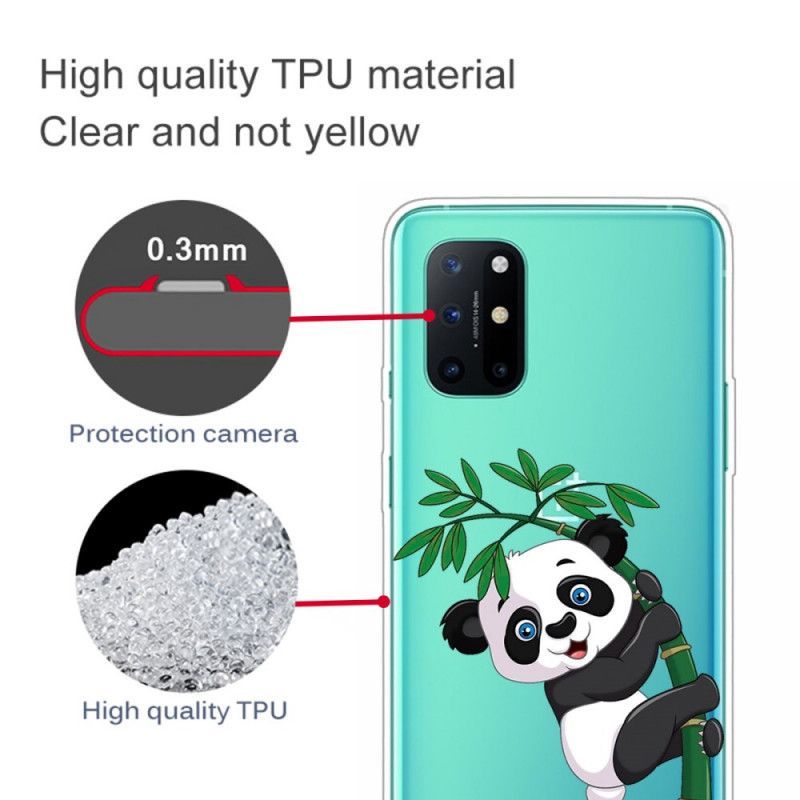 Kryt Na Oneplus 8t Průhledná Panda Na Bambusu