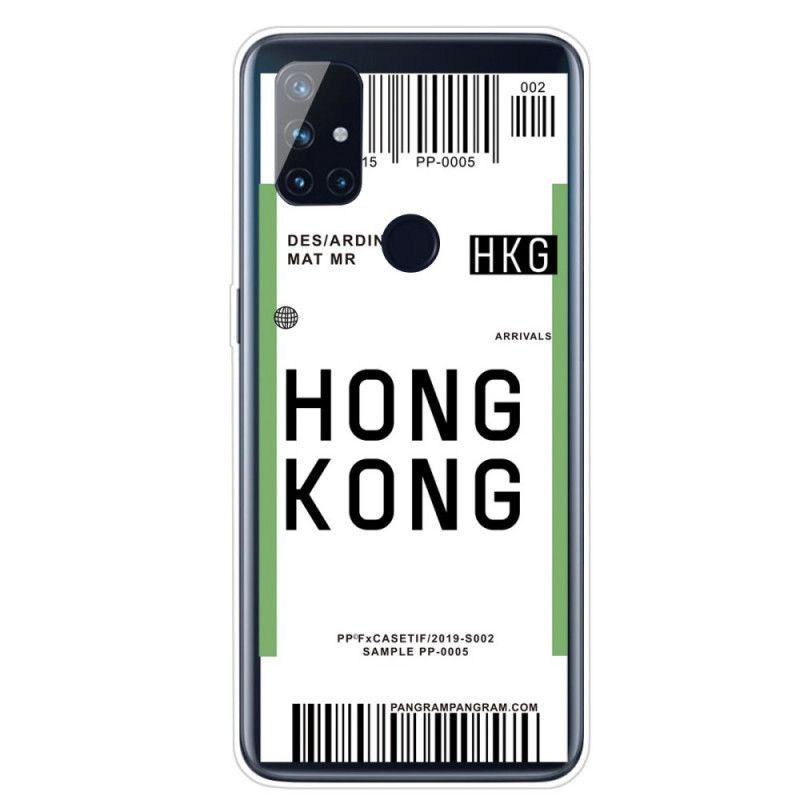 Kryt Na Oneplus Nord N10 Palubní Vstupenka Do Hong Kongu