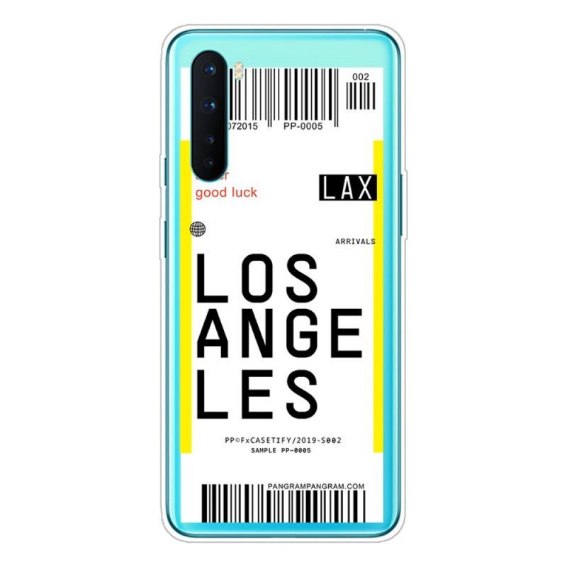 Kryt Na Oneplus Nord Palubní Vstupenka Do Los Angeles