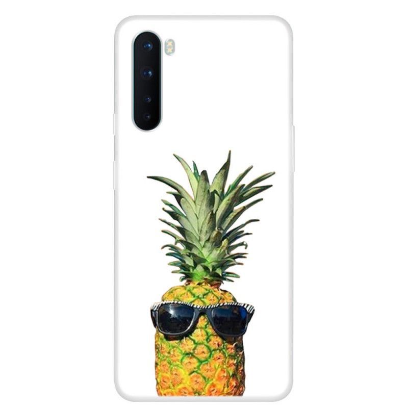 Kryt Na Oneplus Nord Průhledný Ananas Se Skleničkami