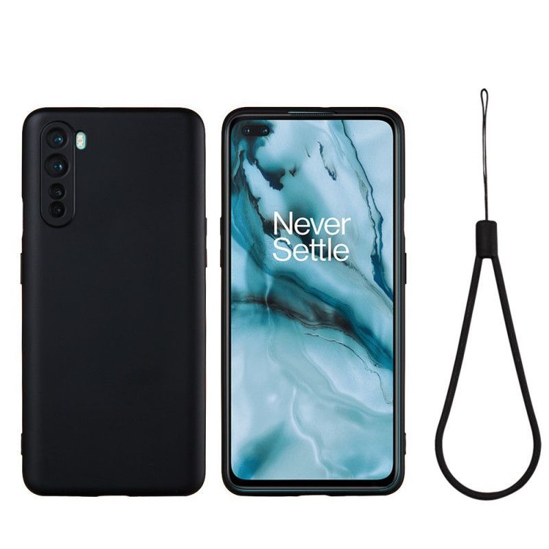 Kryt Na Oneplus Nord Tekutý Silikon Se Šňůrkou