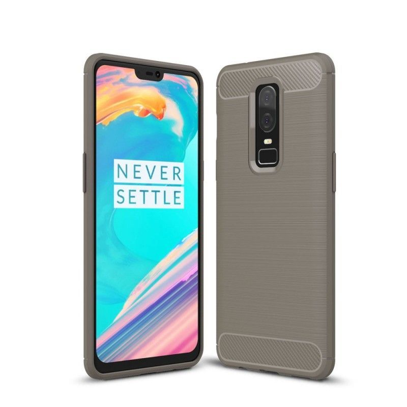 Kryt Oneplus 6 Kartáčované Uhlíkové Vlákno