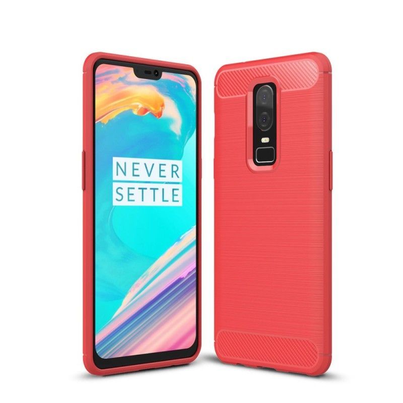 Kryt Oneplus 6 Kartáčované Uhlíkové Vlákno