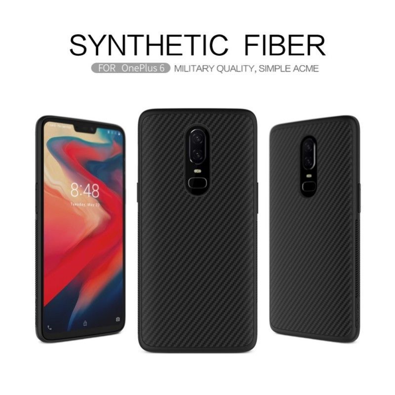 Kryt Oneplus 6 Nillkin Syntetické Vlákno A Magnetická Fólie