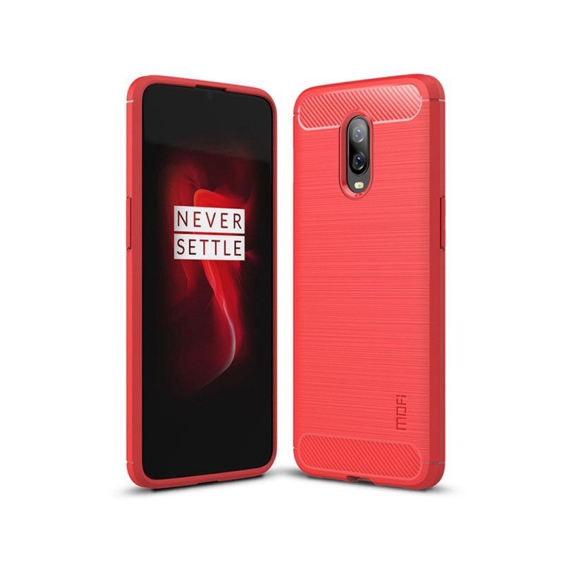 Kryt Oneplus 6t Mofi Kartáčované Uhlíkové Vlákno