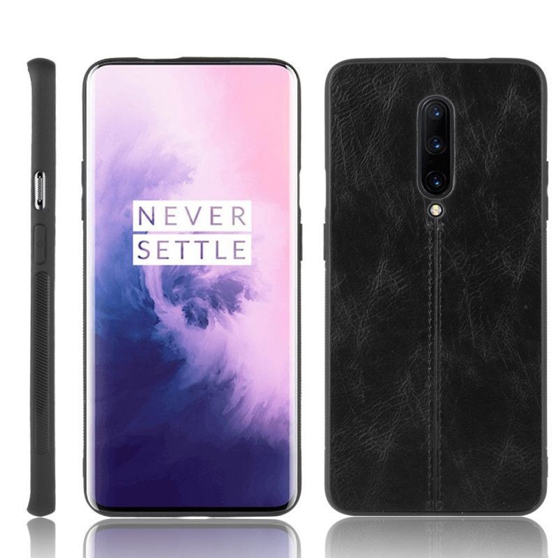 Kryt Oneplus 7 Pro Efekt Kůže Ve Švu