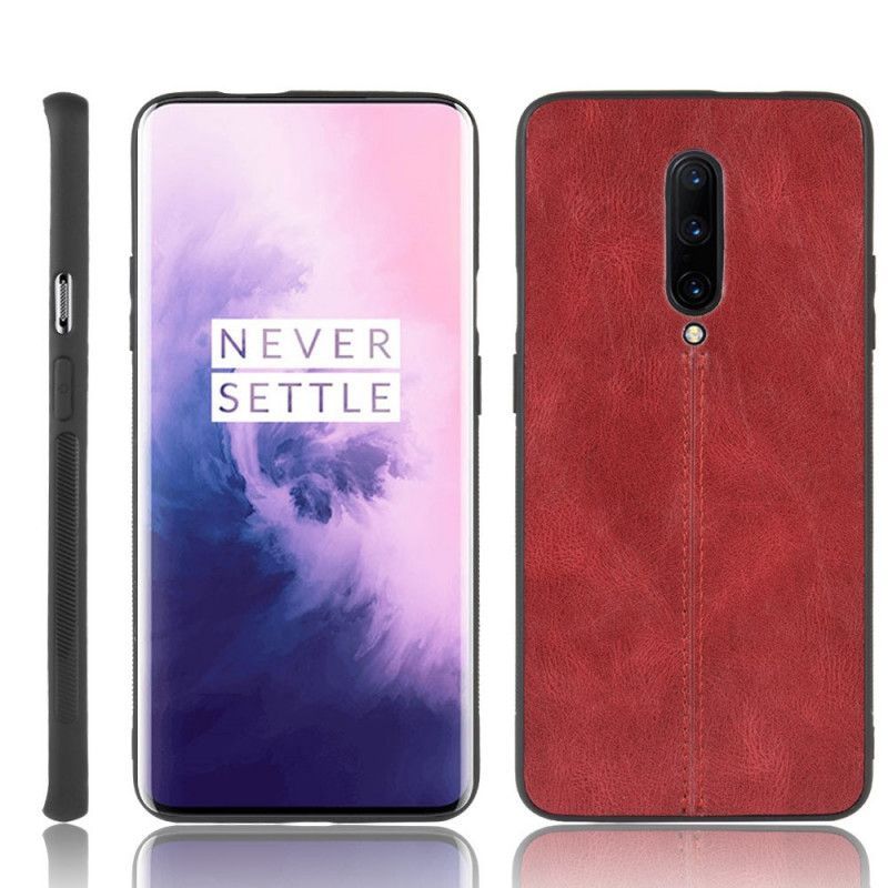 Kryt Oneplus 7 Pro Efekt Kůže Ve Švu