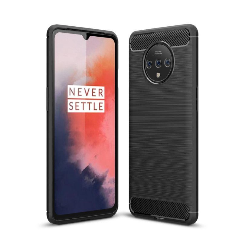 Kryt Oneplus 7t Kartáčované Uhlíkové Vlákno