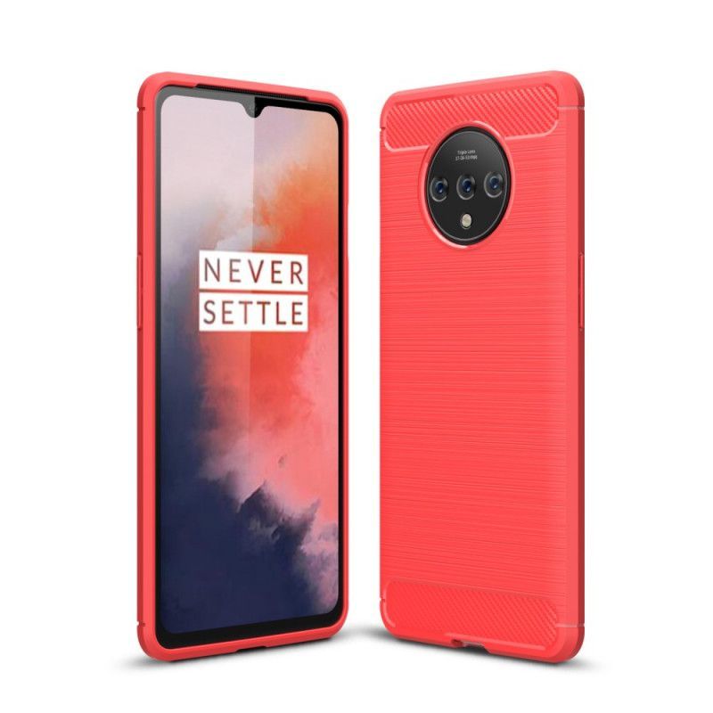 Kryt Oneplus 7t Kartáčované Uhlíkové Vlákno