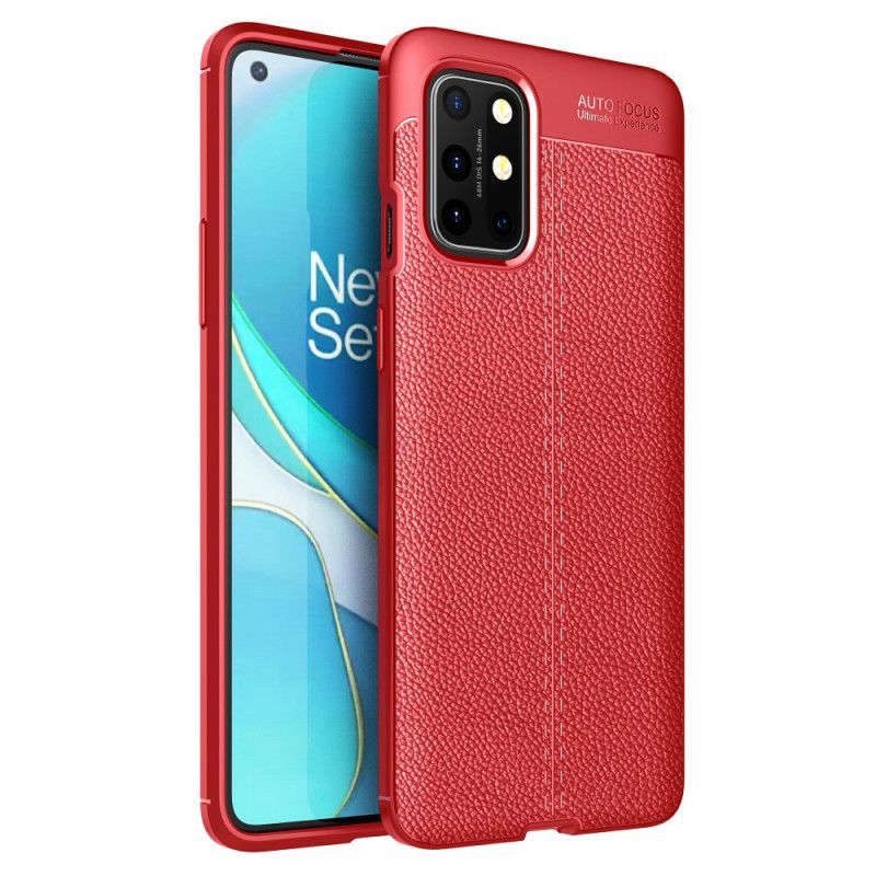 Kryt Oneplus 8t Litchi S Dvojitým Koženým Efektem