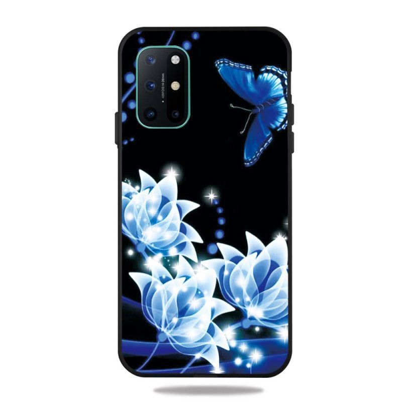 Kryt Oneplus 8t Modrý Motýl A Květiny