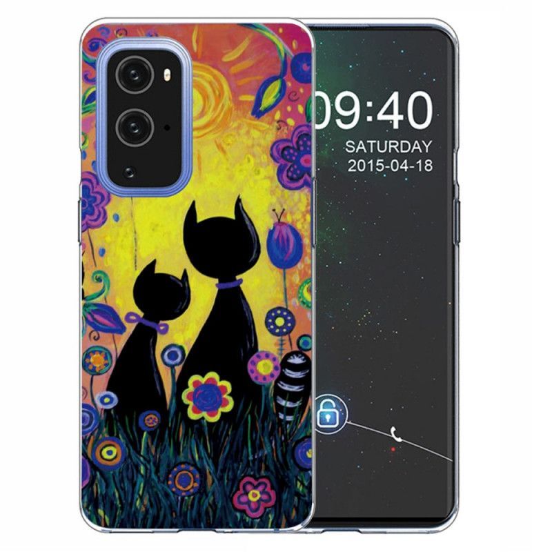 Kryt Oneplus 9 Kreslená Kočka