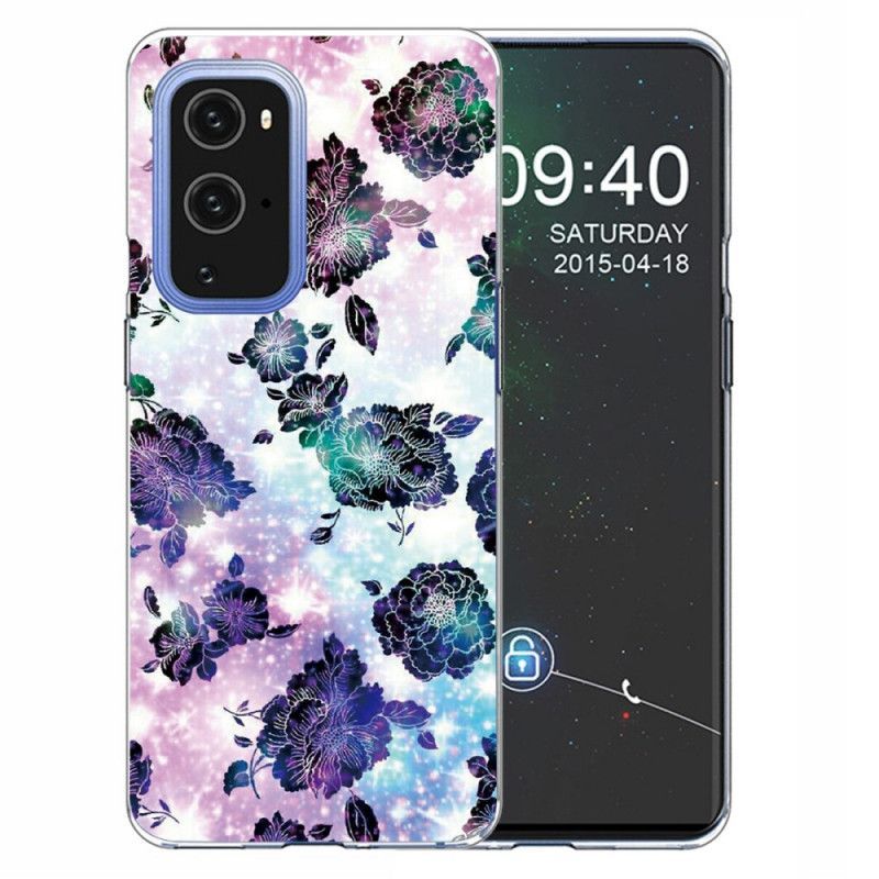 Kryt Oneplus 9 Pro Barevné Vintage Květiny