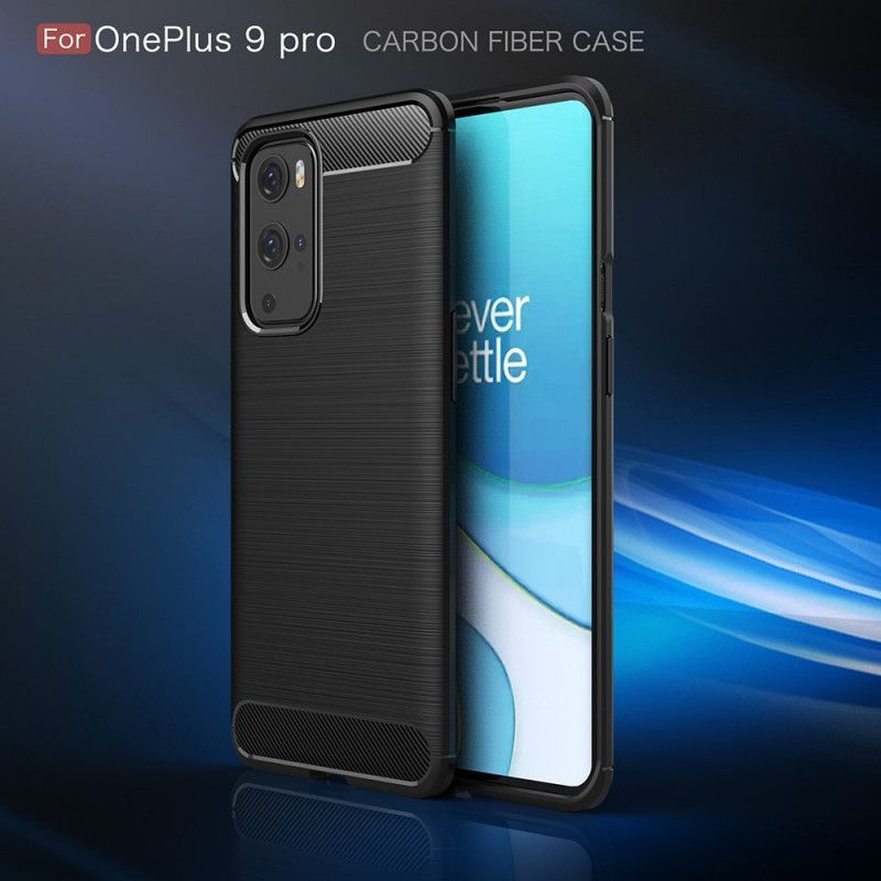 Kryt Oneplus 9 Pro Kartáčované Uhlíkové Vlákno