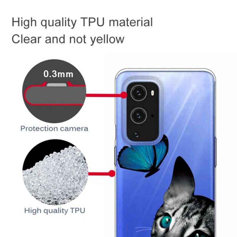 Kryt Oneplus 9 Pro Kočka A Motýl