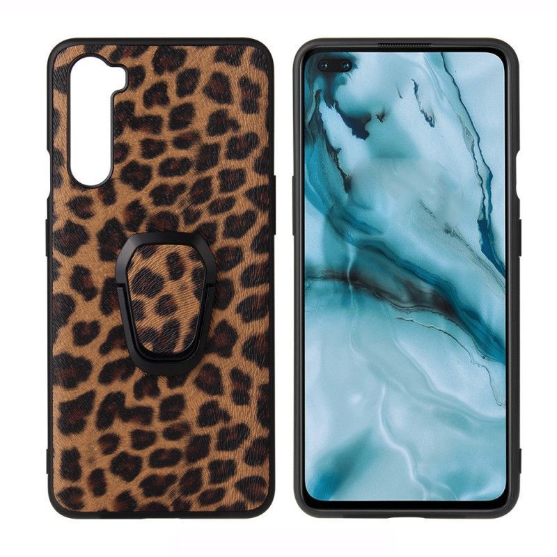 Kryt Oneplus Nord Držák Prstenu S Efektem Leopardí Kůže