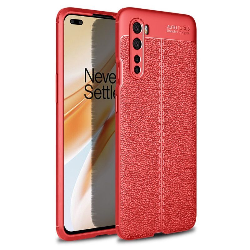 Kryt Oneplus Nord Litchi S Dvojitým Koženým Efektem