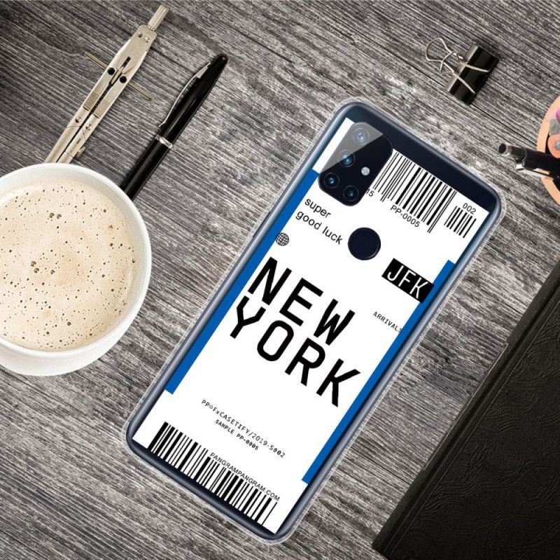 Kryt Oneplus Nord N10 Palubní Vstupenka Do New Yorku