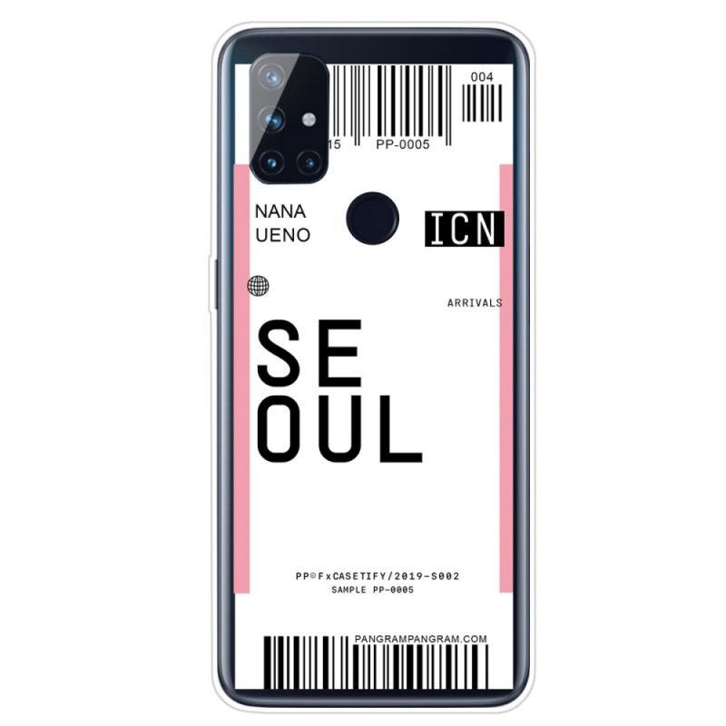 Kryt Oneplus Nord N10 Palubní Vstupenka Do Soulu