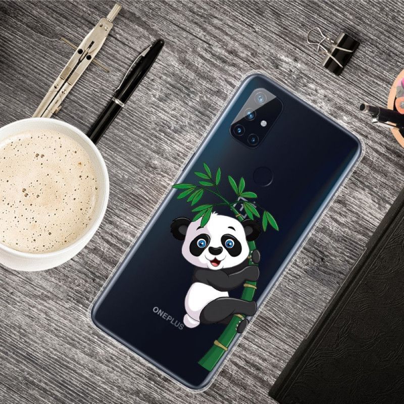 Kryt Oneplus Nord N10 Průhledná Panda Na Bambusu