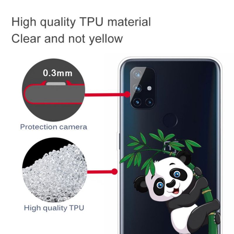 Kryt Oneplus Nord N10 Průhledná Panda Na Bambusu