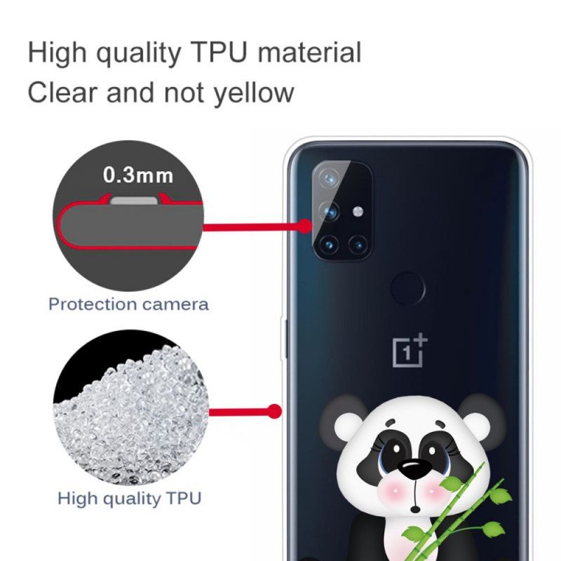 Kryt Oneplus Nord N10 Průhledná Smutná Panda