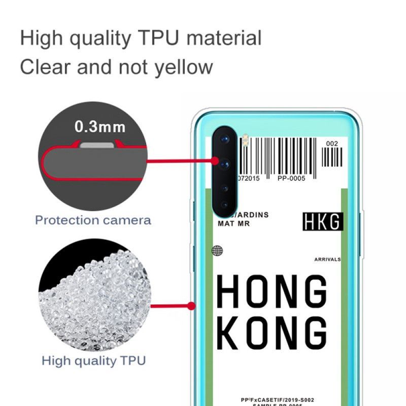 Kryt Oneplus Nord Palubní Vstupenka Do Hong Kongu